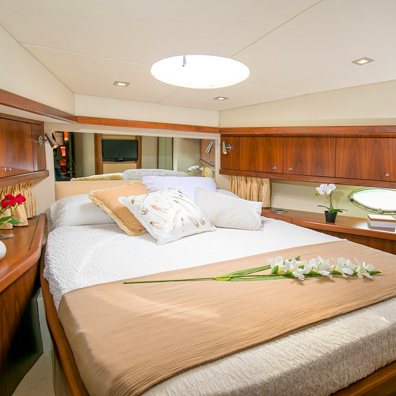The yacht: VIP-cabin